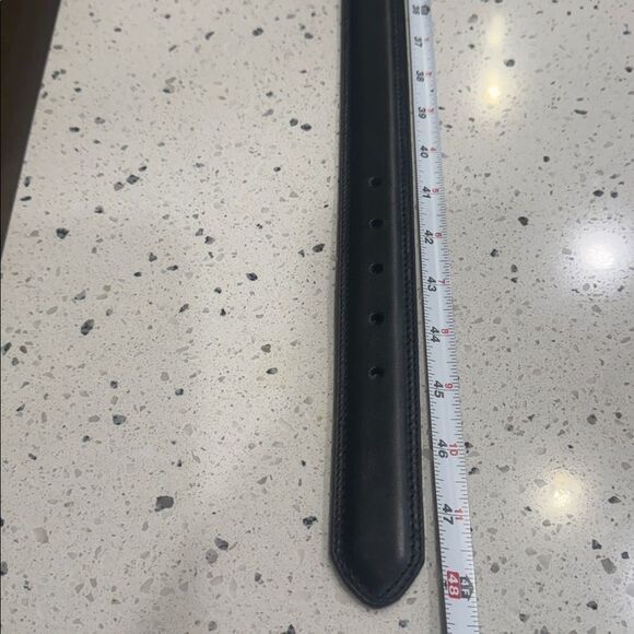 Dickies Genuine Men's Black Leather Belt Casual Work Sleek Size 44 NWOT - Picture 6 of 12